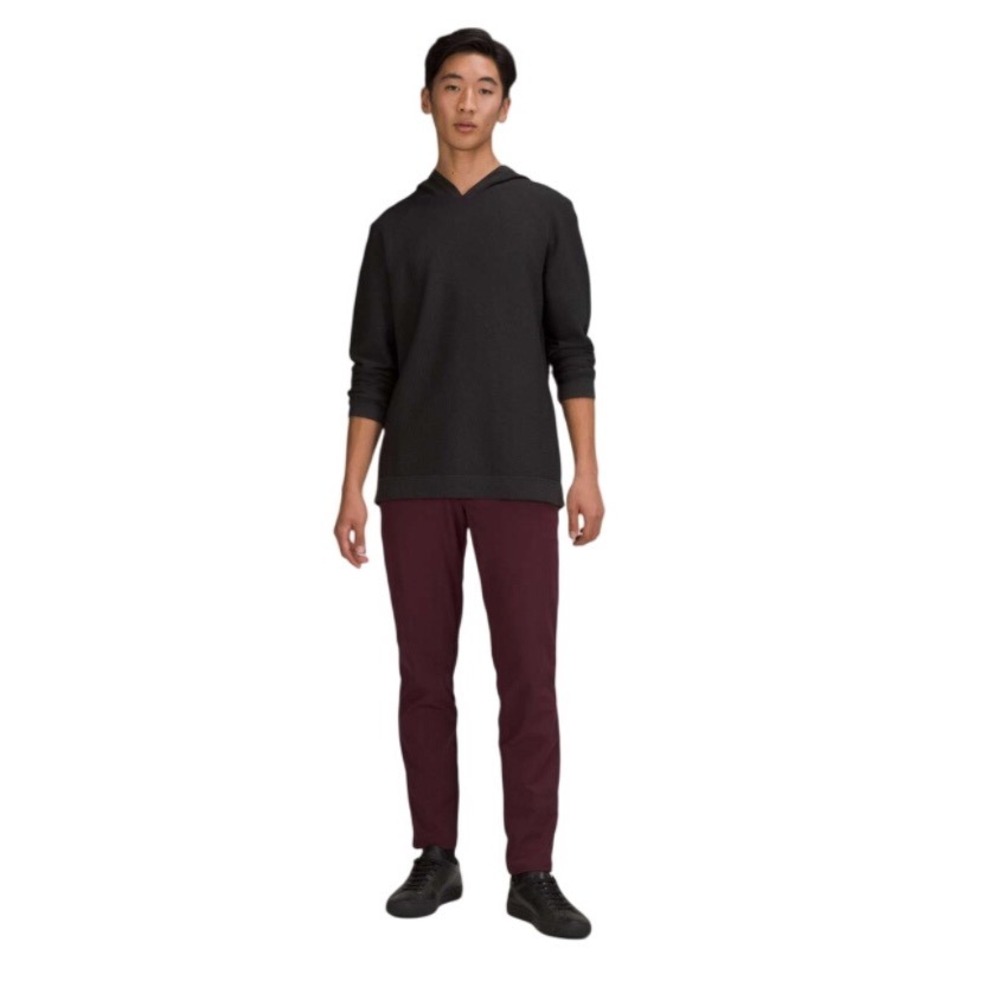 Lululemon Commission Pant Slim 30 Burgundy Maroon ABC Tech Chino Mens Trousers